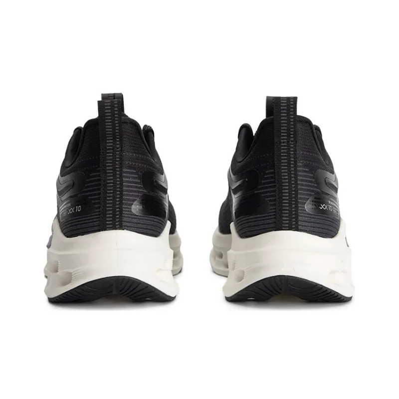 XTEP Shock Absorption Spinning 10.0 Running Shoes Men Low Top Black White-3