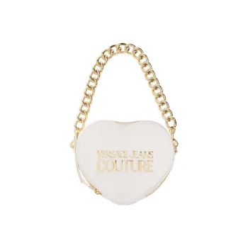VERSACE JEANS COUTURE Polyester With Polyurethane Handbag Shoulder Bag Crossbody Bag Women's White