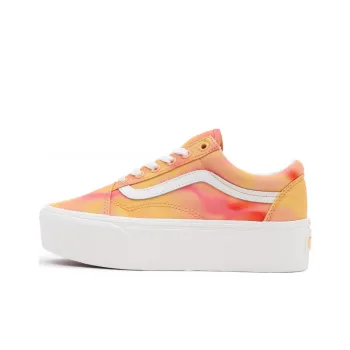 Vans Old Skool Stackform Shoes 'Orange White' Women's