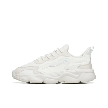 Anta Dance Battle 2.0 Cushioning, Slip Resistant, And Abrasion Resistant Low Top Sports Casual Shoes Women's White Gray