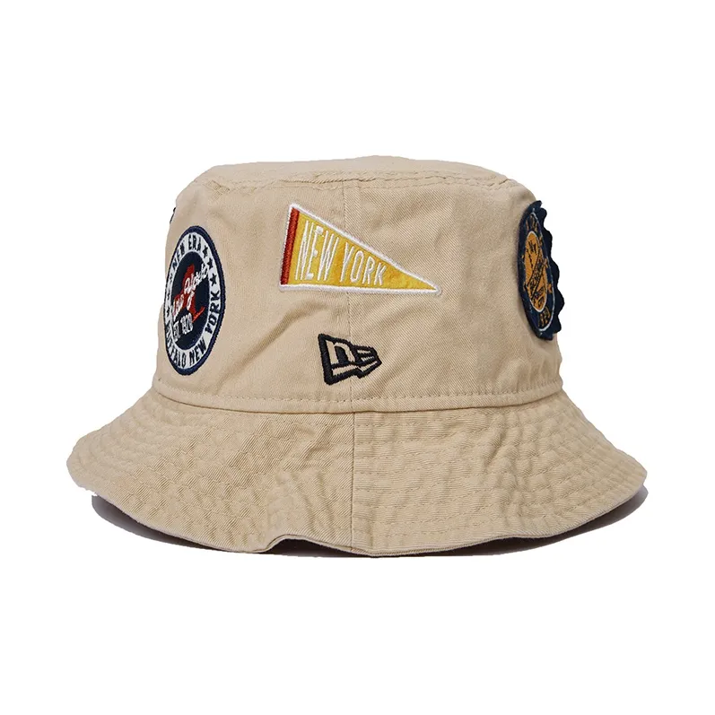 New Era Bucket Hats Unisex Khaki-3