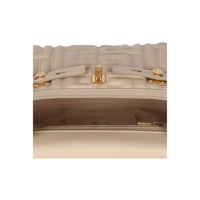 BALMAIN B-BUZZ Quilting Lambskin Shoulder Bag Crossbody Bag Handbag Women's Light Brown-5