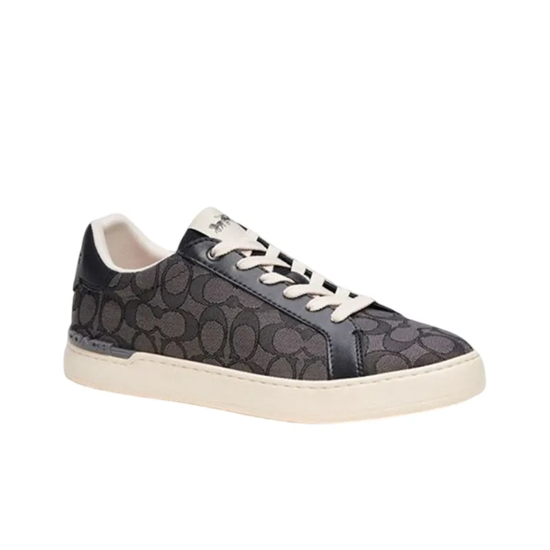 COACH Clip Stylish Skateboarding Shoes Men's Black-2