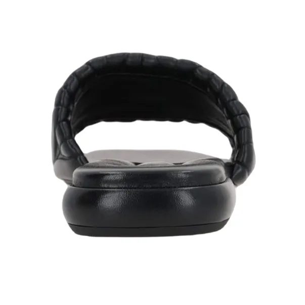 MIU MIU Slide Slippers Women's Black-3