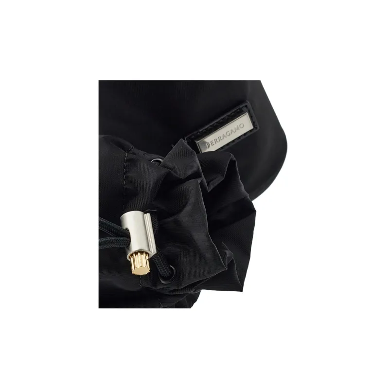FERRAGAMO Polyester Fanny Pack Men's Black-4
