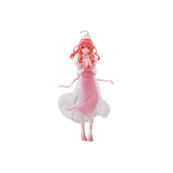 BANPRESTO Itsuki Nakano Movie, The Quintessential Quintuplets Kyunties Nurse Edition Red/White Bonus Gifts 18cm