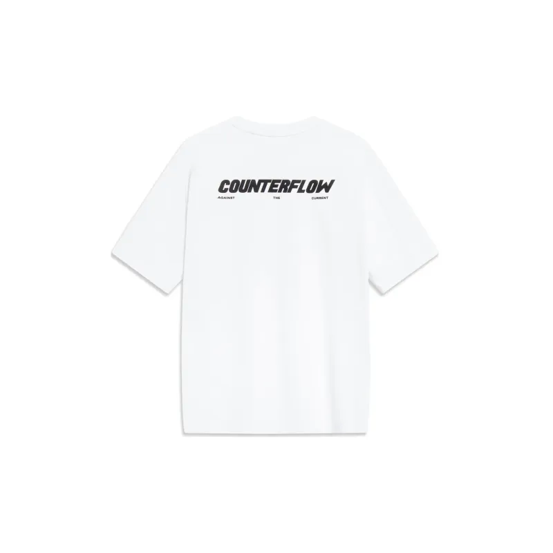 LiNing CF Tracing T Shirt Unisex Standard White-1
