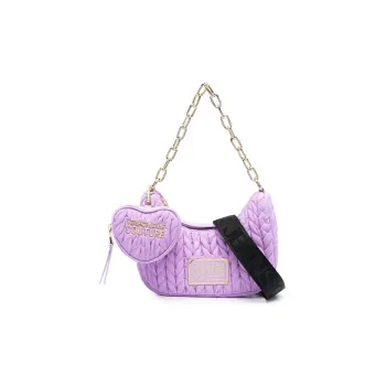 VERSACE JEANS COUTURE Polyester Portable Crossbody Bag, Shoulder Bag Women's Taro Purple