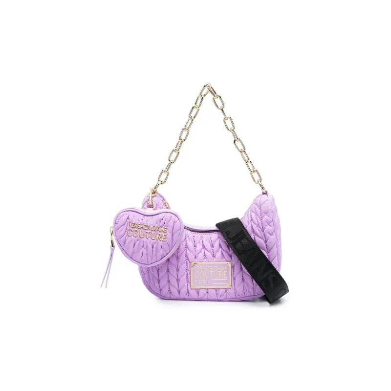 VERSACE JEANS COUTURE Polyester Portable Crossbody Bag, Shoulder Bag Women's Taro Purple-0