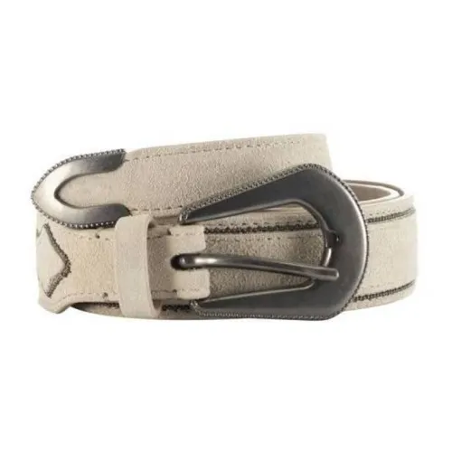 Brunello Cucinelli Leather Belts Women's Off White