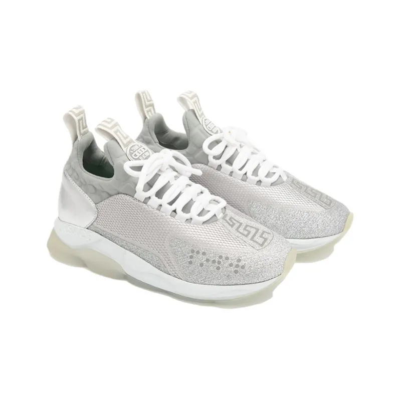 VERSACE Cross Chainer Silver Grey-3
