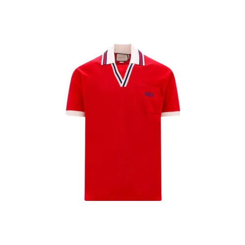 GUCCI Polo Shirts Men Red