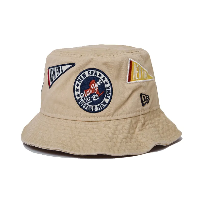 New Era Bucket Hats Unisex Khaki-2