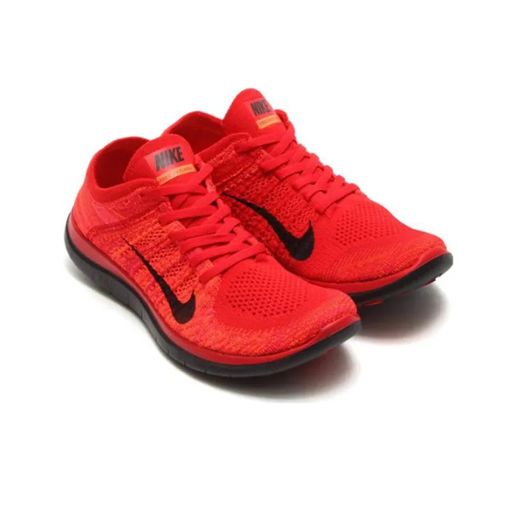Nike Free RN 4.0 Cushioned Slip Resistant Low Top Running Shoes Unisex Red-2