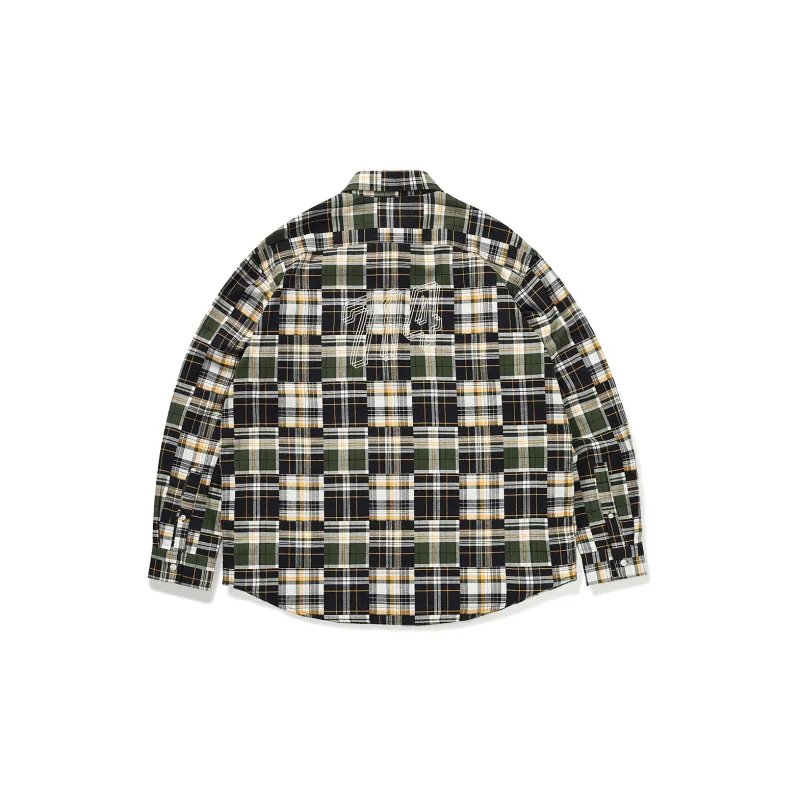 714STREET Shirt Unisex Yellow Green Plaid-1