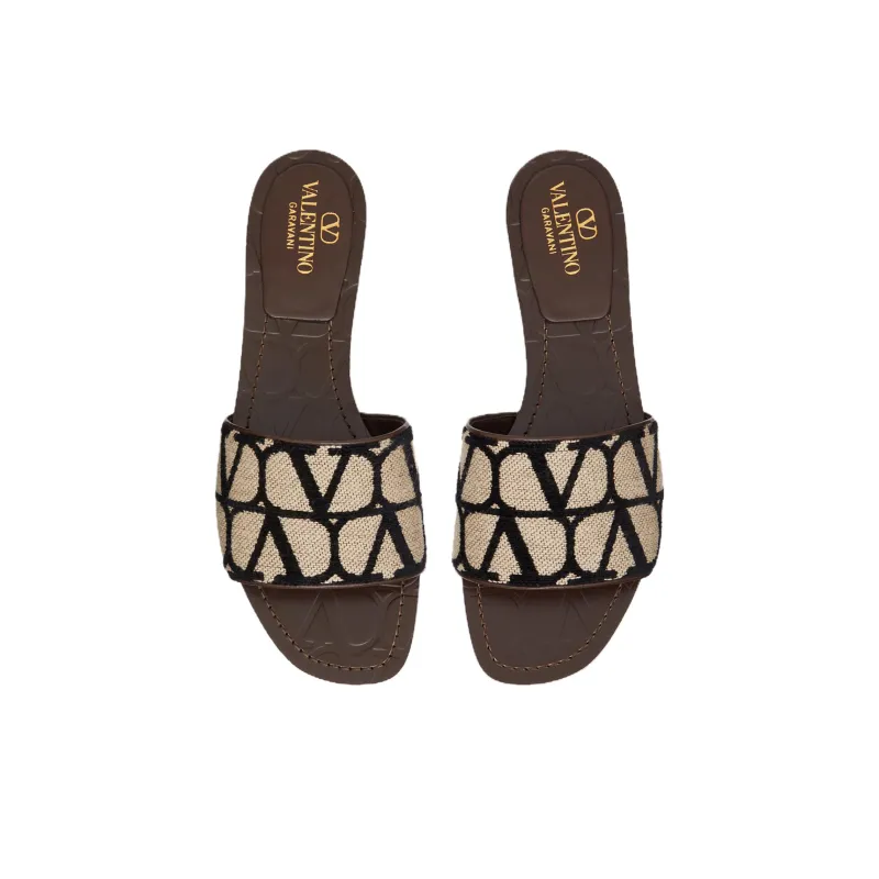Valentino Garavani VLogo Toile Iconographe Slides-3