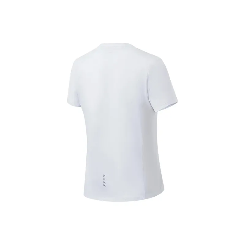 LINING Running Collection T Shirts Women's Standard White-1