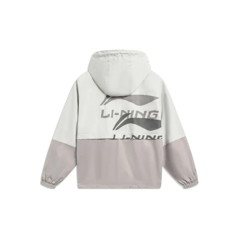 LiNing Sports Fashion Collection Jacket Unisex Silver Birch Gray-1