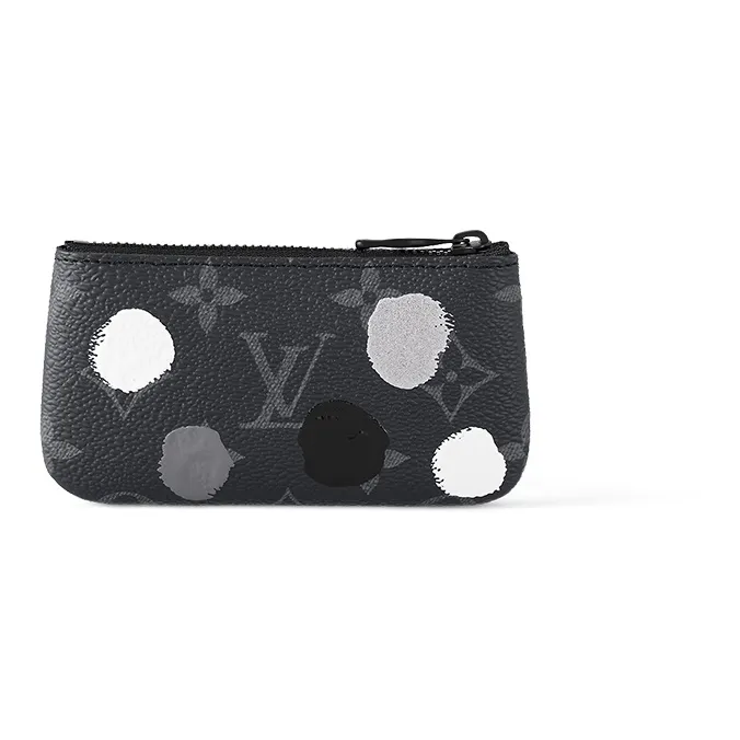 LOUIS VUITTON X Yayoi Kusama Pochette Cle Monogram Eclipse Black/Silver-2
