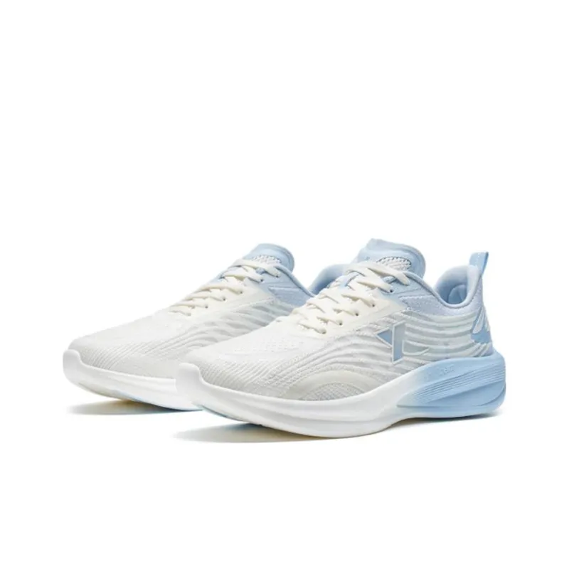 XTEP Cushioning Anti Slip And Wear Resistant Low Top Feiyu Technology Running Shoes Men's Sail White Microwave Blue-2