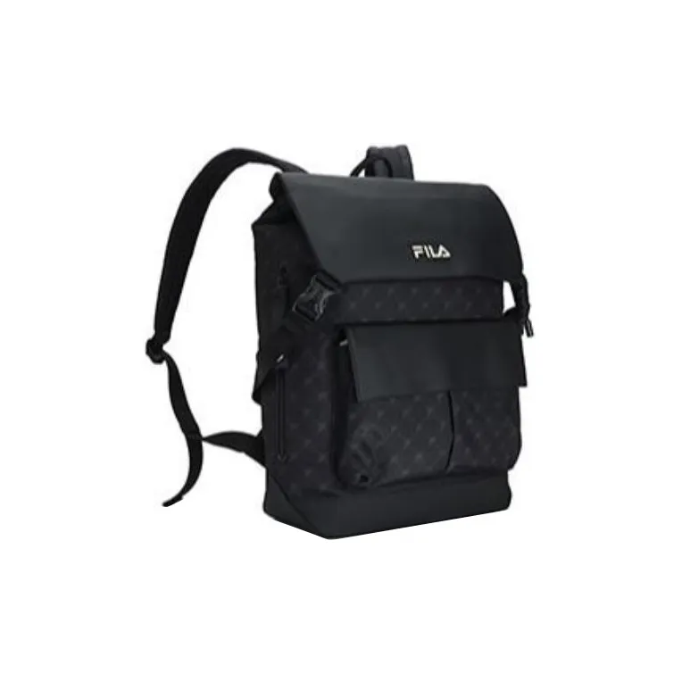FILA Fabric Laptop Backpack Regular Men's Black-2
