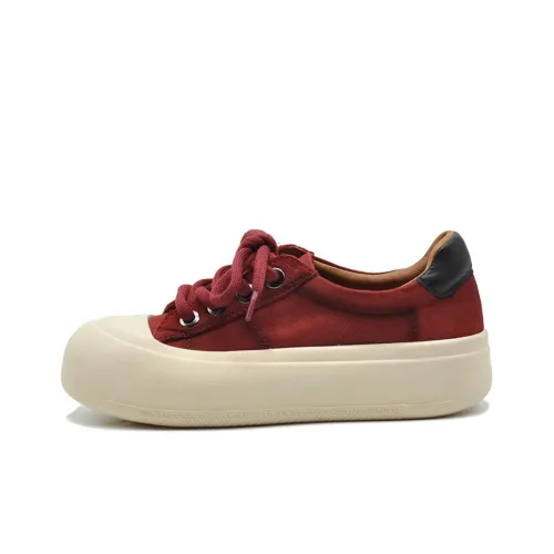 ARTMU Platform Shoes 3cm Women's White Red