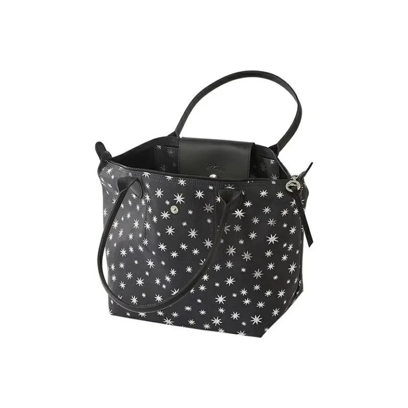 LONGCHAMP Le Pliage Néo Canvas With Calfskin Canvas Bag Tote Bag Shopping Bag Handbag Shoulder Bag Women's Marine Blue-2