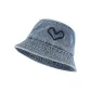Denim Blue-Black Heart