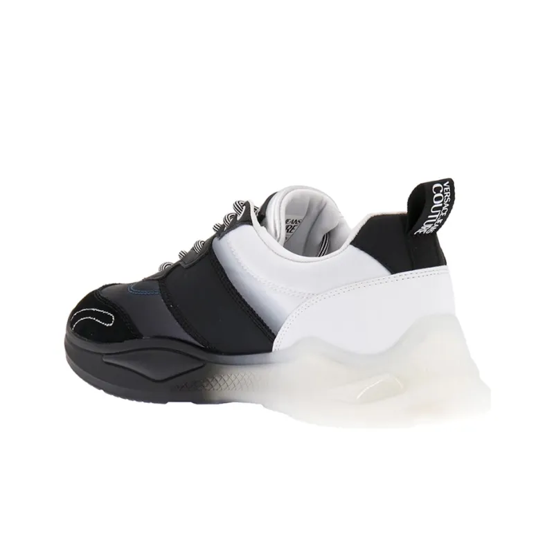 VERSACE JEANS Couture Low Top Sports Casual Shoes Men's Black White-2