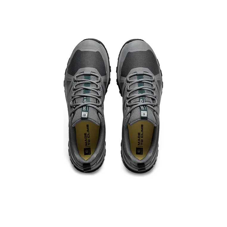 KAILAS Abrasion Resistant Balance Low Top Trail Running Shoes Men's Steel Iron Gray-2