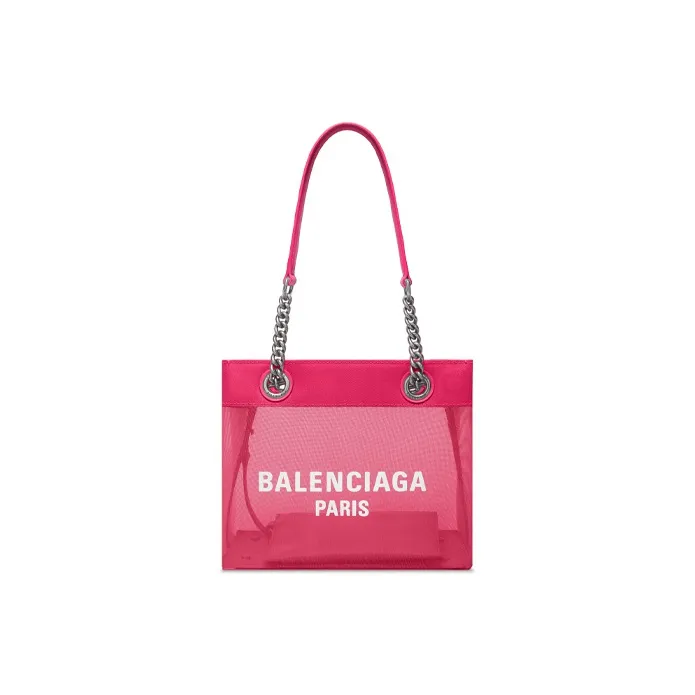 Balenciaga Mesh Tote Bag Shopping Bag Shoulder Bag Handbag Small Size Women's Pink-0