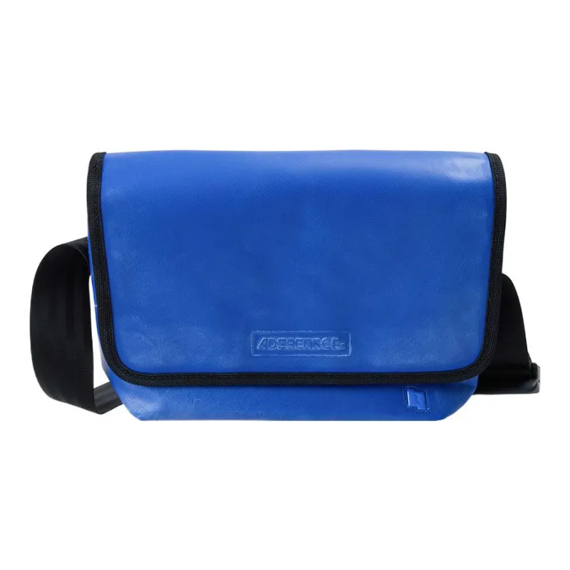 ADER ERROR Leather Messenger Bag, Shoulder Bag, Crossbody Bag Regular Unisex Blue-0