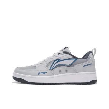 LiNing Haichuan Cushioning Anti Slip And Wear Resistant Rebound Low Top Sports Casual Shoes Men's Snow Gray
