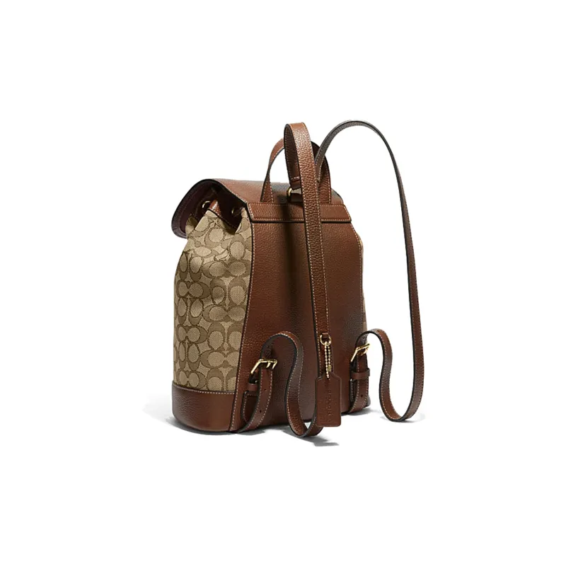 COACH Dempsey 26 Signature Jacquard Stripe Backpack-1