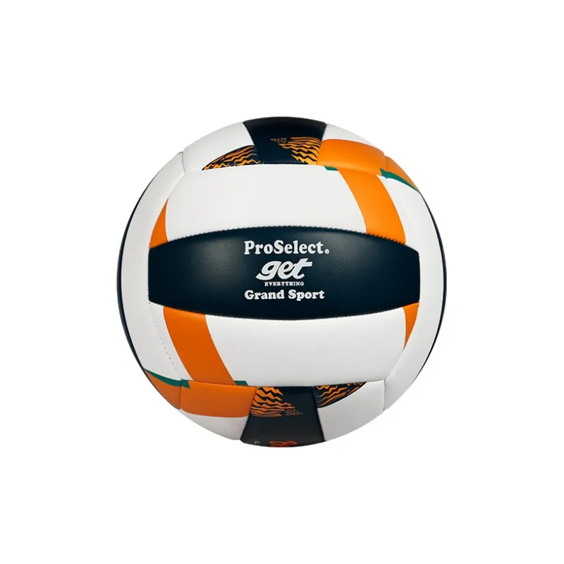 ProSelect PU Size 5 Volleyball Unisex Black White Orange-2