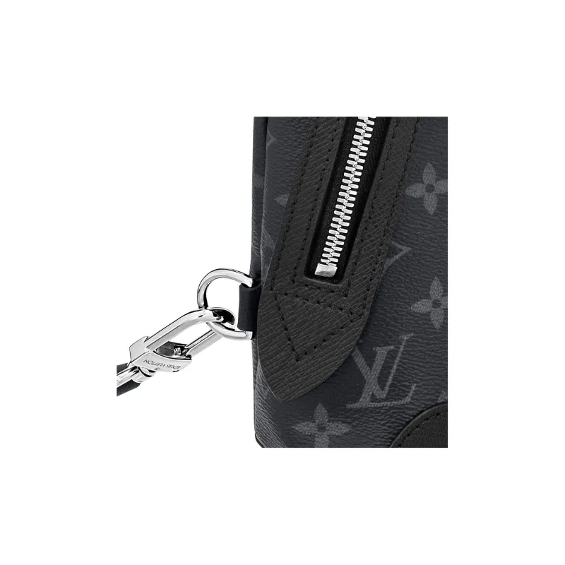 LOUIS VUITTON Duo Sling Bag Black-5