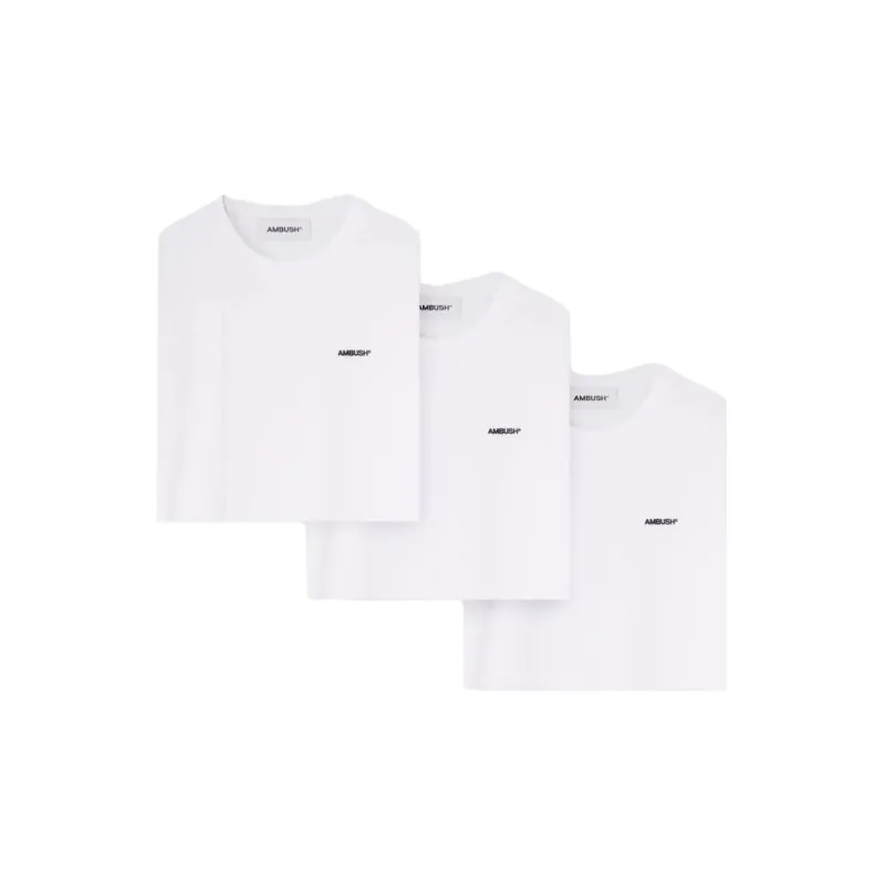 AMBUSH Logo embroidered T shirt Set Set Of Three-0