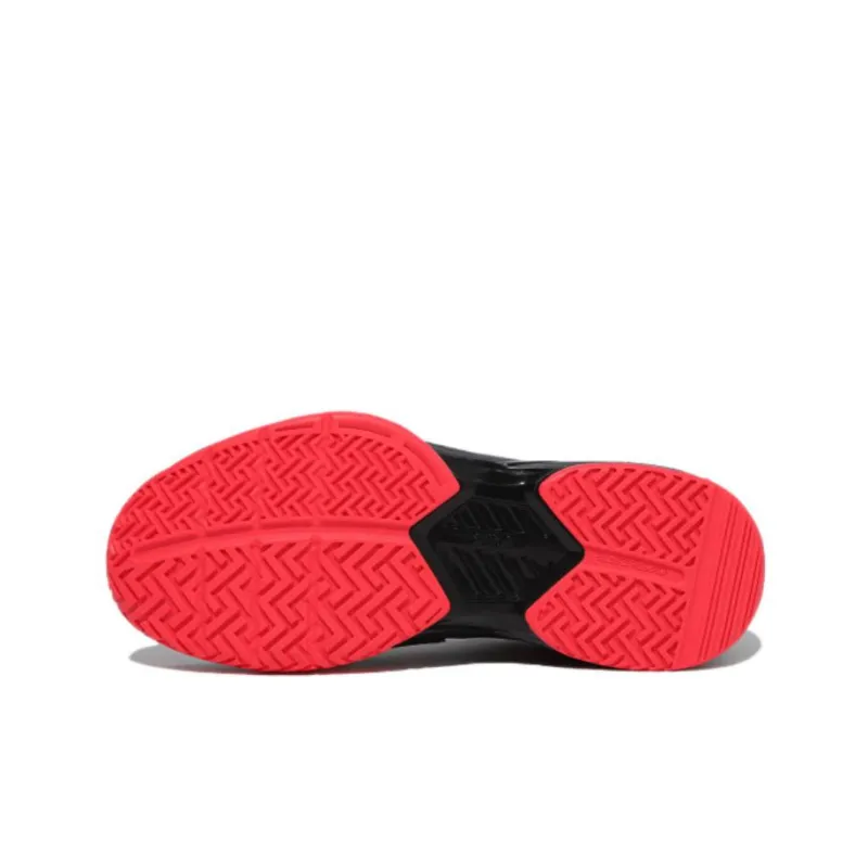 FILA Advantage T7 Advantage T7 Anti Slip Wear Resistant Low Top Tennis Shoes Unisex Black Red Korean Style-3