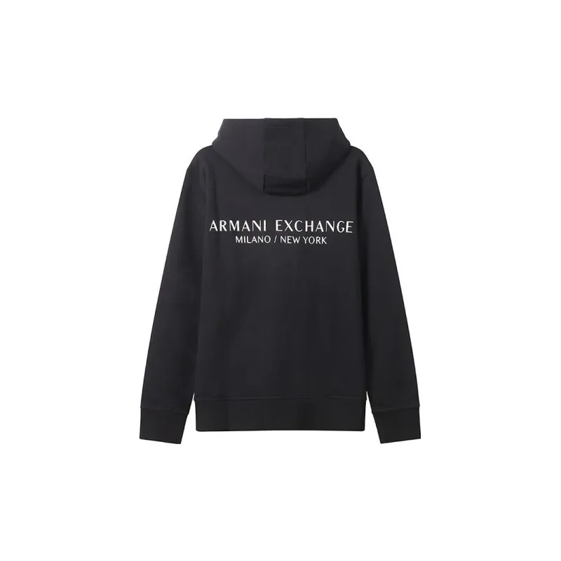 ARMANI EXCHANGE Logo print Drawstring Hoodie-1