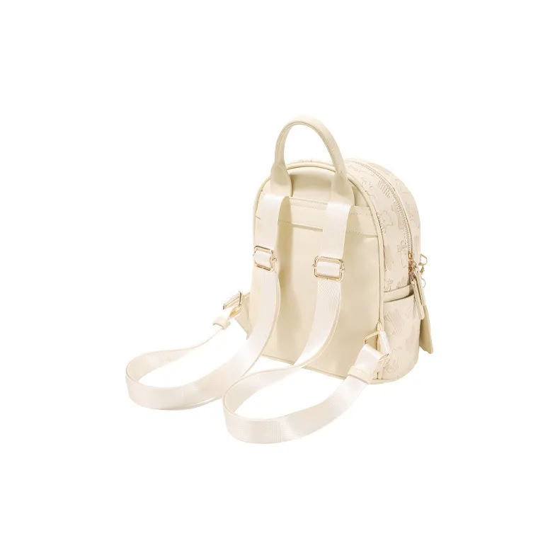 TOUTOU PU Backpack Regular Women's Chocolate Cookies/Milkshake White-4