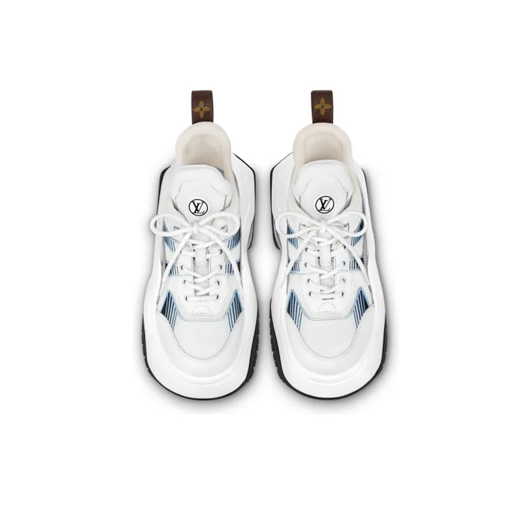 LOUIS VUITTON Archlight 2.0 Platform Sneakers 'White Blue Grey'-4