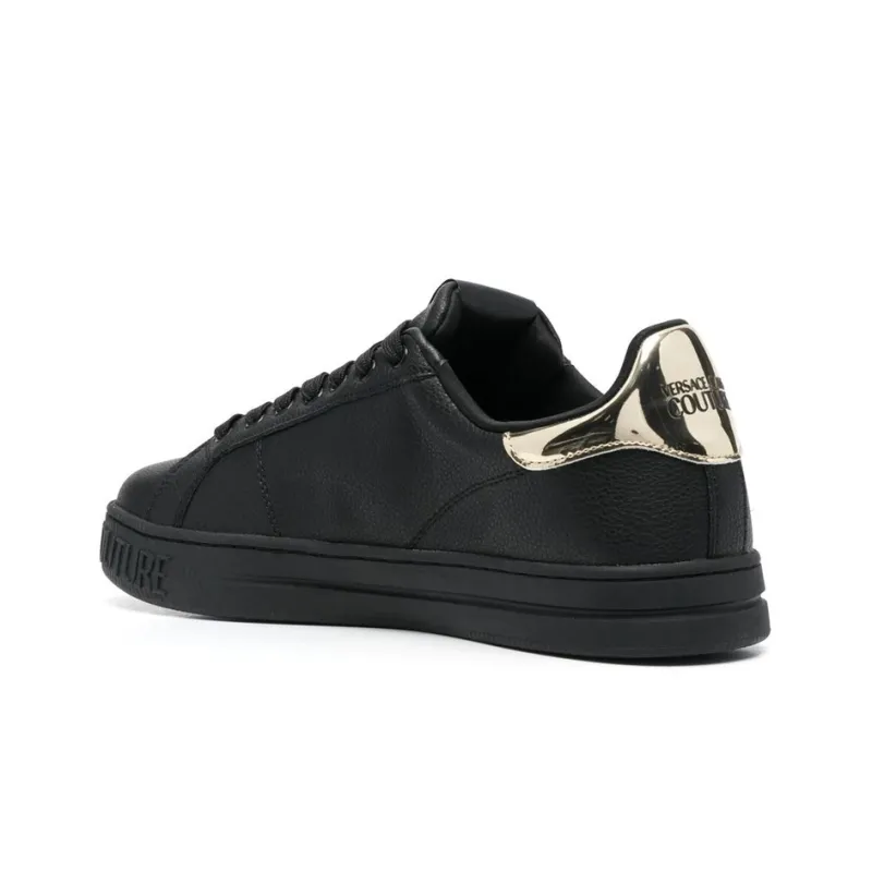 VERSACE JEANS Couture Logo-patch Leather Sneakers-3