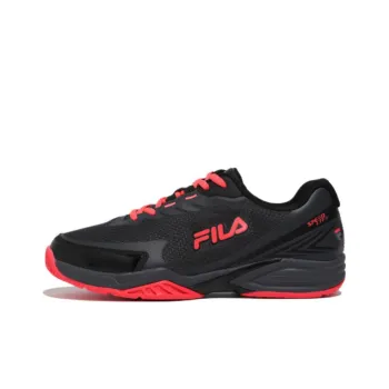 FILA Advantage T7 Advantage T7 Anti-Slip Wear-Resistant Low-Top Tennis Shoes Unisex Black Red Korean Style
