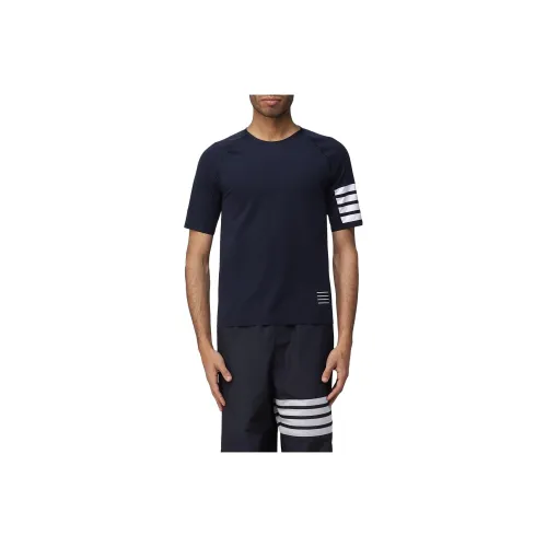 THOM BROWNE T-Shirts Men Navy Blue