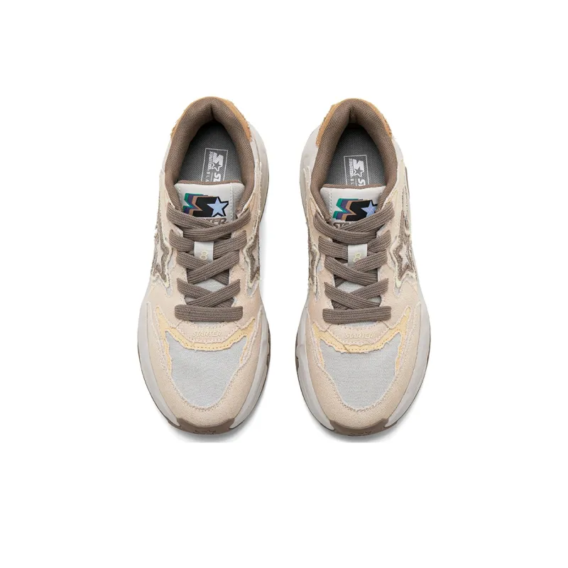 STARTER Breathable Lightweight Height Increasing Rebound Low Top Casual Shoes Women's Khaki-3