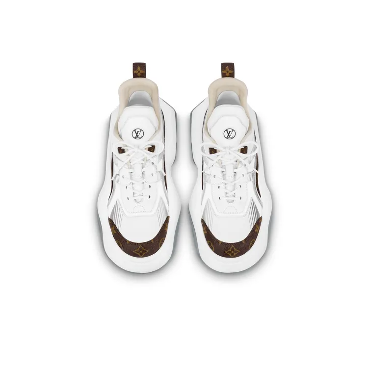 LOUIS VUITTON Archlight 2.0 Platform Sneakers 'White Brown Monogram'-4