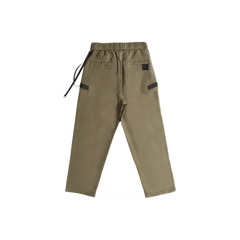Ricky Tenko Knitted Sports Pants Unisex Khaki-1