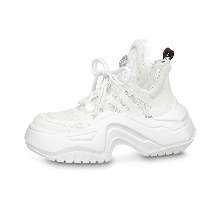 LOUIS VUITTON Archlight 2.0 Platform Sneakers 'White Lace' Women's-0