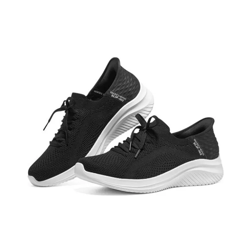Skechers Ultra Flex 3.0 Shoes 'Black White'-2