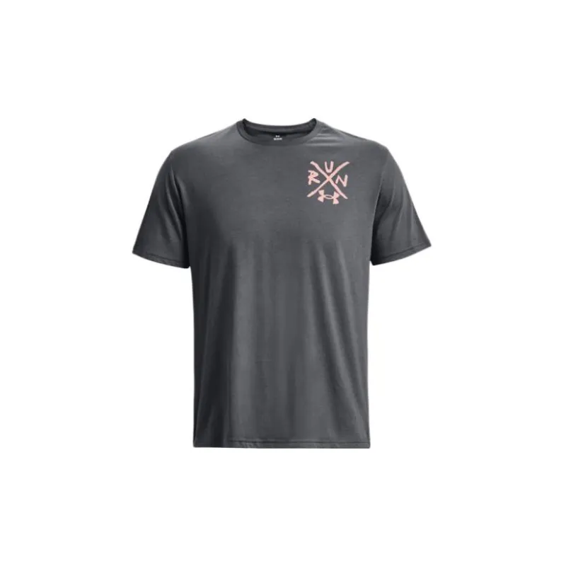 Under Armour T Shirts Men Peach Gray-1